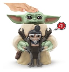 Star Wars: The Mandalorian & Grogu - Figurine électronique Câlins Grogu & Anzellan 17 cm