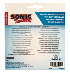 Sonic The Hedgehog - Pack 4 sous-verres Sonic The Hedgehog