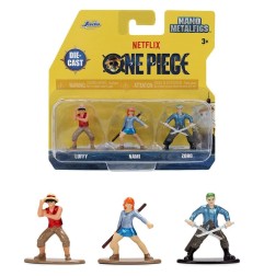One Piece - Pack de 3 mini figurines Nano Metalfigs One Piece