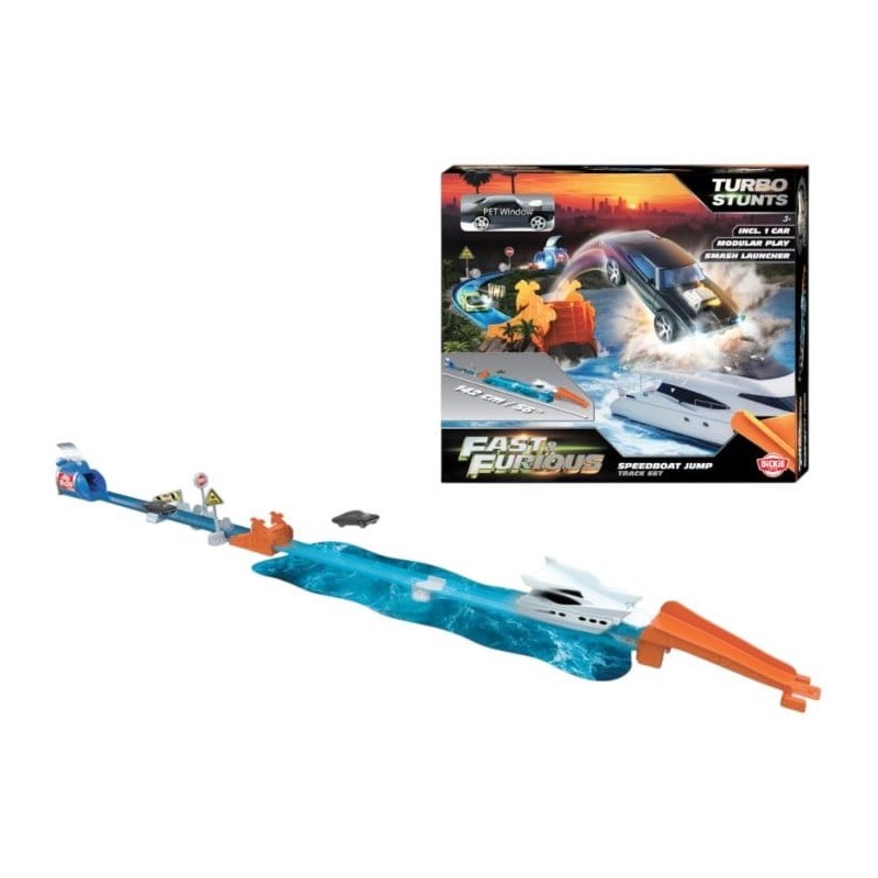 Fast & Furious - Playset Speedboat Jump 11 cm