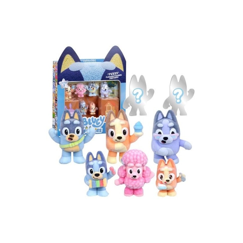 Bluey - Pack de figurines deluxe Bluey Fuzzies