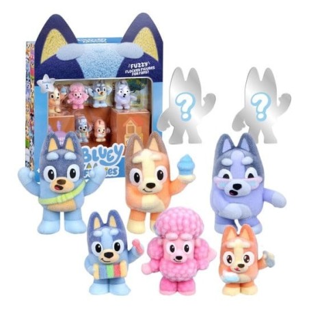 Bluey - Pack de figurines deluxe Bluey Fuzzies