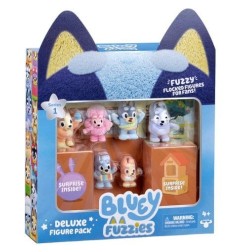 Bluey - Pack de figurines deluxe Bluey Fuzzies