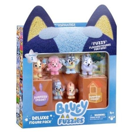Bluey - Pack de figurines deluxe Bluey Fuzzies