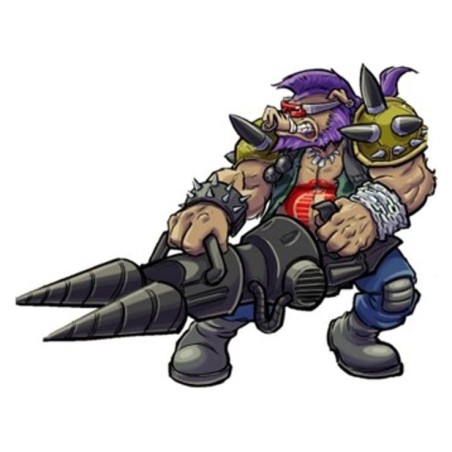 Tortues Ninja x G.I. Joe - Figurine Crossover Classics Rocksteady x Dreadnok Buzzer 12 cm