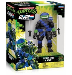 Tortues Ninja x G.I. Joe - Figurine Crossover Classics Leonardo x Snake Eyes 12 cm
