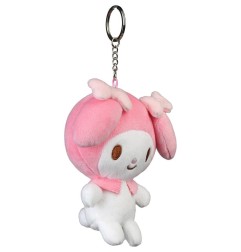 Sanrio - Porte-clés peluche My Melody Kawaii 12 cm