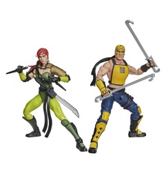 G.I. Joe Classified Series - Pack 2 figurines N°212 Ninja Force Scarlett & T'Jbang 15 cm