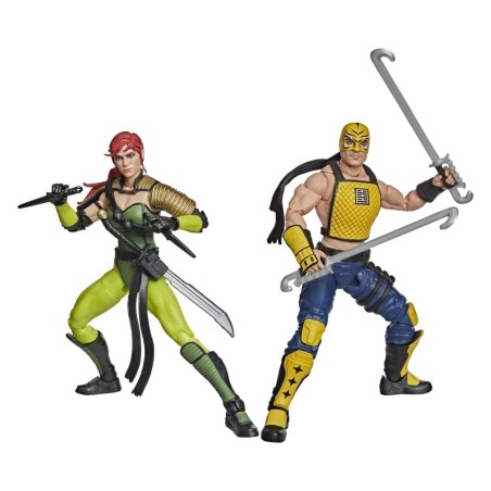 G.I. Joe Classified Series - Pack 2 figurines N°212 Ninja Force Scarlett & T'Jbang 15 cm