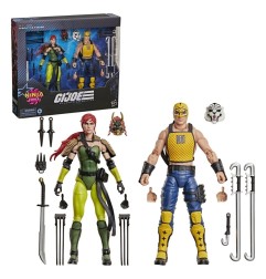 G.I. Joe Classified Series - Pack 2 figurines N°212 Ninja Force Scarlett & T'Jbang 15 cm