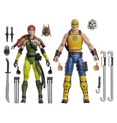 G.I. Joe Classified Series - Pack 2 figurines N°212 Ninja Force Scarlett & T'Jbang 15 cm