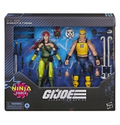 G.I. Joe Classified Series - Pack 2 figurines N°212 Ninja Force Scarlett & T'Jbang 15 cm