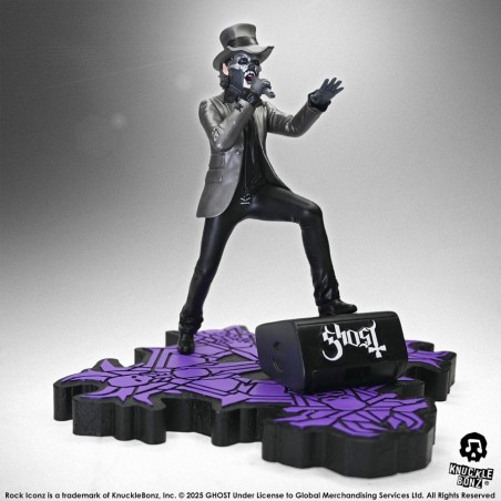 Ghost - Statuette Ghost Rock Iconz Papa V Perpetua Top Hat 22 cm