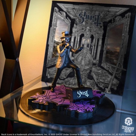 Ghost - Statuette Ghost Rock Iconz Papa V Perpetua Top Hat 22 cm