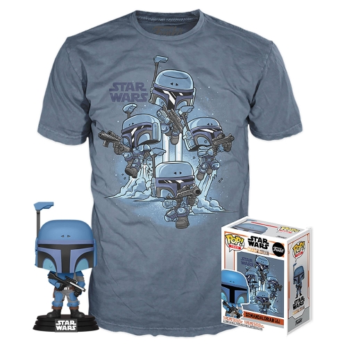 Star Wars The Mandalorian - Figurine POP! et T-Shirt The Mandalorian