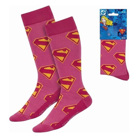 DC Comics - Paire de chaussettes Superman Supergirl 36-43