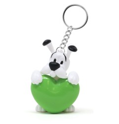 Astérix - Porte-clés Idéfix Cœur Vert
