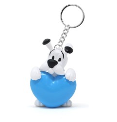 Astérix - Porte-clés Idéfix Cœur Bleu