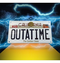 Retour vers le futur - Retour vers le Futur panneau métal plaque minéralogique Outatime