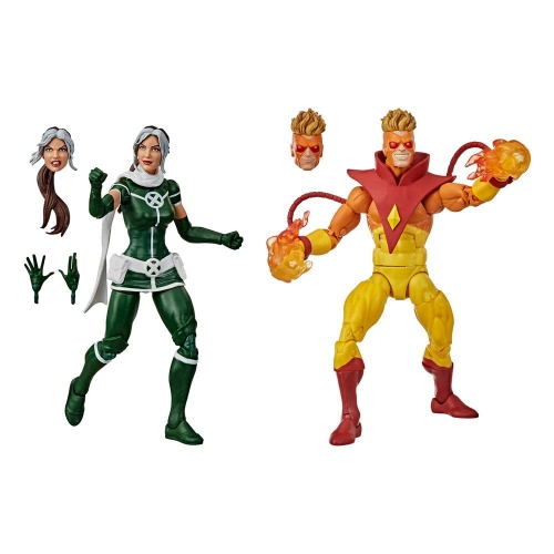 X-Men Marvel Legends - Pack 2 figurines 's Rogue & 's Pyro 15 cm