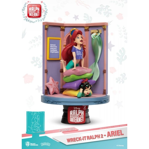 Ralph 2.0 - Diorama D-Stage Ariel & Vanellope 15 cm