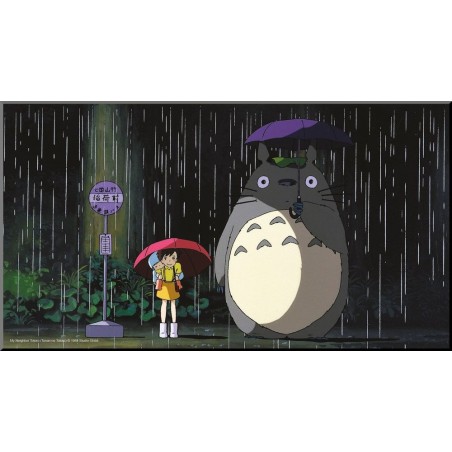 Studio Ghibli - Mon voisin Totoro tableau bois Bus Stop
