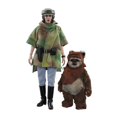 Star Wars Episode VI - Pack 2 figurines Movie Masterpiece 1/6 Princess Leia & Wicket 15-27 cm