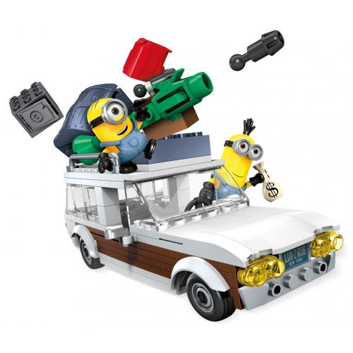 Minions - Mega Bloks - Jeu de construction Station Wagon Getaway