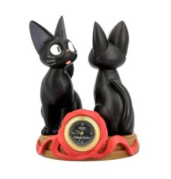 Studio Ghibli - Kiki la petite sorcière horloge Jiji & Soft Toy Jiji 11 cm