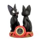 Studio Ghibli - Kiki la petite sorcière horloge Jiji & Soft Toy Jiji 11 cm