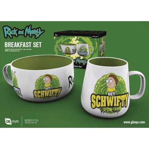 Rick et Morty - Set petit-déjeuner Get Schwifty
