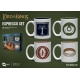 Le Seigneur des Anneaux - Pack 4 tasses Espresso Symbols