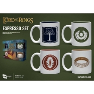 Le Seigneur des Anneaux - Pack 4 tasses Espresso Symbols
