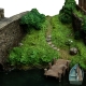 Le Hobbit : Un voyage inattendu - Diorama Hobbiton Mill & Bridge 31 x 17 cm