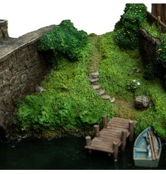 Hobbit, Le - Le Hobbit : Un voyage inattendu Diorama Hobbiton Mill & Bridge 31 x 17 cm