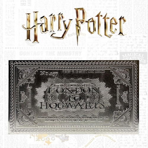 Harry Potter - Réplique Hogwarts Train Ticket Limited Edition (plaqué argent)