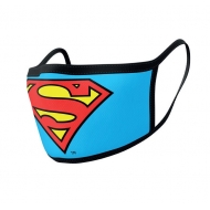 Superman - Pack 2 Masques en tissu Logo Superman