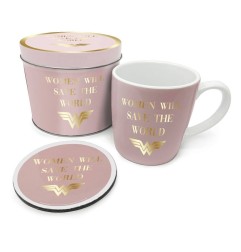 Wonder Woman - Mug avec sous-verre Women Will Save the World