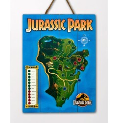 Jurassic Park - Tableau en bois WoodArts 3D Isla Nublar 30 x 40 cm