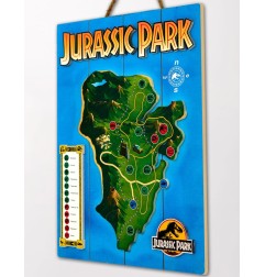Jurassic Park - Tableau en bois WoodArts 3D Isla Nublar 30 x 40 cm