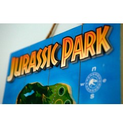 Jurassic Park - Tableau en bois Jurassic Park WoodArts 3D Isla Nublar 30 x 40 cm