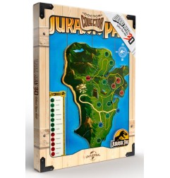 Jurassic Park - Tableau en bois Jurassic Park WoodArts 3D Isla Nublar 30 x 40 cm
