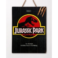 Jurassic Park - Tableau en bois WoodArts 3D Logo Jurassic Park 30 x 40 cm