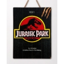 Jurassic Park - Tableau en bois WoodArts 3D Logo Jurassic Park 30 x 40 cm