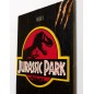 Jurassic Park - Tableau en bois WoodArts 3D Logo Jurassic Park 30 x 40 cm