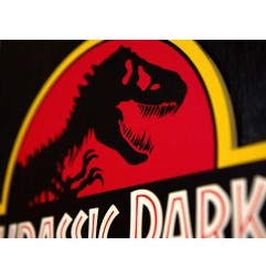 Jurassic Park - Tableau en bois WoodArts 3D Logo 30 x 40 cm