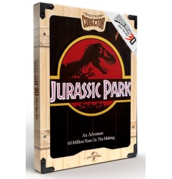 Jurassic Park - Tableau en bois WoodArts 3D Logo 30 x 40 cm