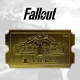 Fallout - Réplique Ticket Nuka World (plaqué or)