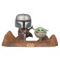 Star Wars - The Mandalorian pack 2 POP Moment! Vinyl figurines Mandalorian & Child 9 cm