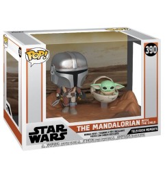Star Wars The Mandalorian - Pack 2 Figurines POP Mandalorian & Child 9 cm